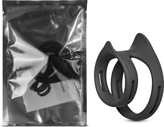 Toyboy Stay Hard Silicone Dual Penis Rings Black Product Code Sw-89141
