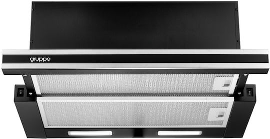 Gruppe Forte Sliding Vent Hood 60cm Black