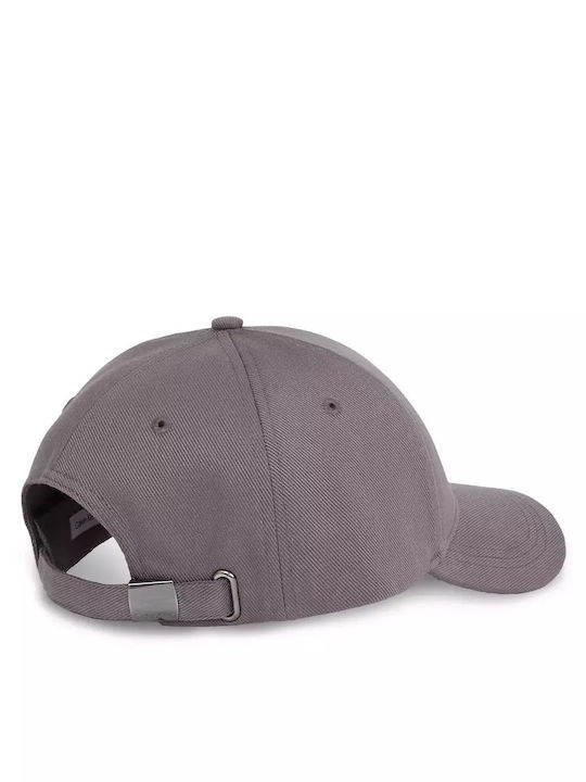 Calvin Klein Ανδρικό Καπέλο Jockey Bombed Metal Baseball Cap Γκρι