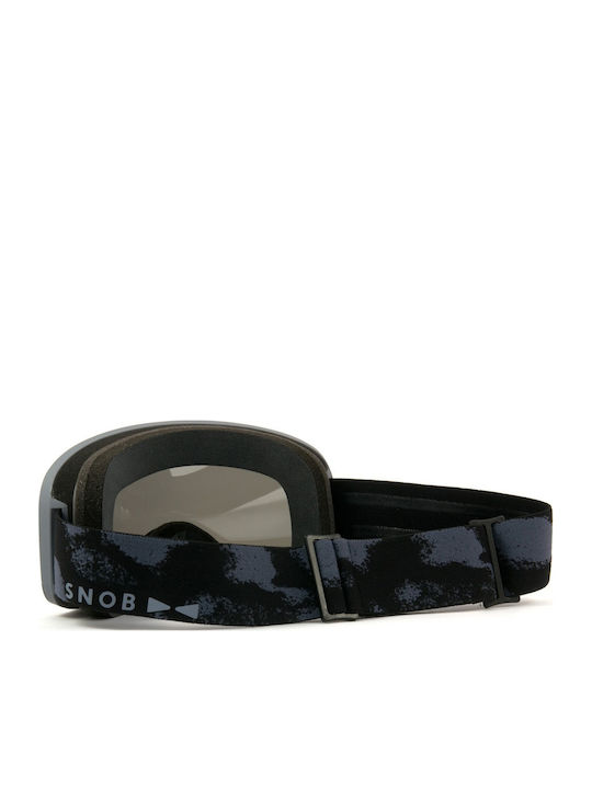Snob Milano Ski- & Snowboardbrille Erwachsene Gray mit Linse Spiegel in Gray Farbe
