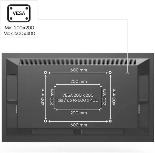 HAMA 00220869 Βάση Τηλεόρασης Τοίχου έως 40kg
