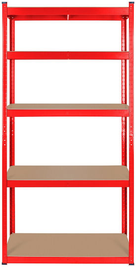 Rebel Dexion Regal Verzinkt 90x40x180cm mit 5 Regalen Gesamtbelastbarkeit 750kg