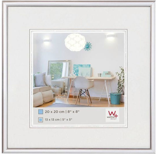 Walther Lifestyle Plastic Photo Frame with Silver Frame