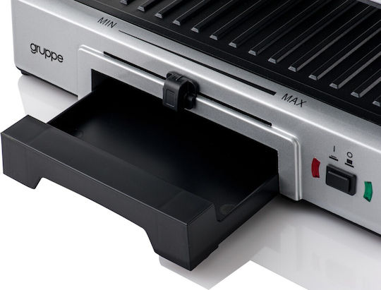 Gruppe Sandwich Maker Grill with Removable Plates 2000W Inox