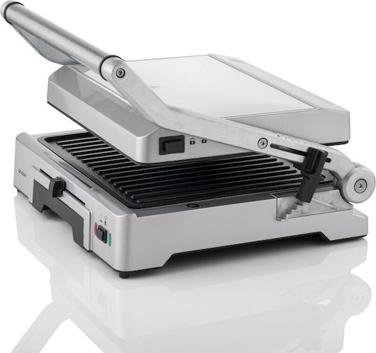 Gruppe Sandwich Maker Grill with Removable Plates 2000W Inox