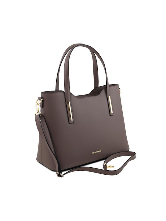 Olimpia Leather Women's Bag Shoulder Dark Ash