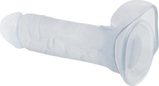 Baile Ρεαλιστικό Dildo με Όρχεις και Βεντούζα Blue 19cm