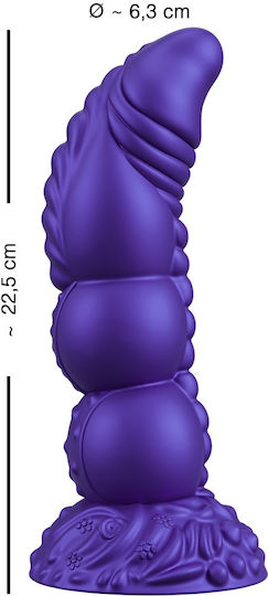 You2Toys Glass Dildo With Suction Cup Purple 22.5cm