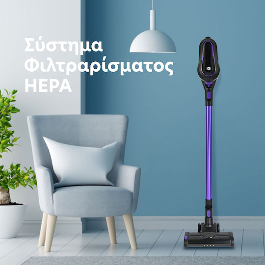 IQ Επαναφορτιζόμενη Σκούπα 2 σε 1 Stick & Χειρός 29.6V Μωβ VC-993