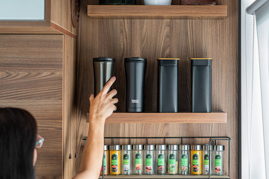 Teesa Ποτήρι Θερμός Ανοξείδωτο 500ml Καφέ με Επιστόμιο