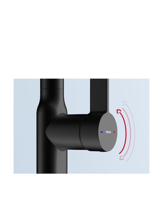 Teka Oval 938 Küchenarmatur Zähler Schwarz
