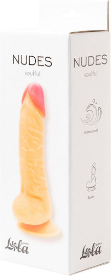 Realistisches Dildo mit Hoden und Saugnapf Fleisch 19cm