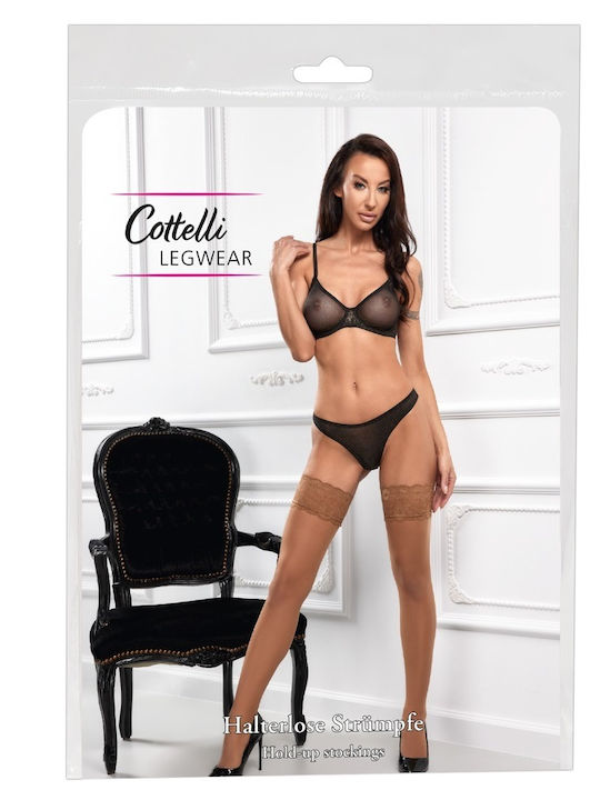 Cottelli Collection Sexy Κάλτσες Μπεζ