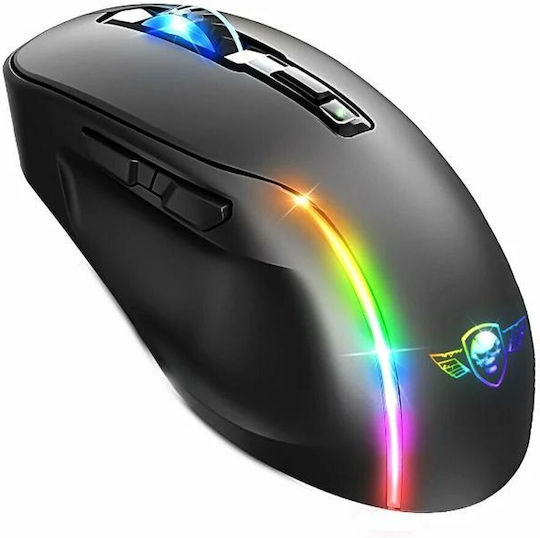 Spirit of Gamer Elite M50 Ασύρματο RGB Gaming Ποντίκι 8000 DPI Μαύρο