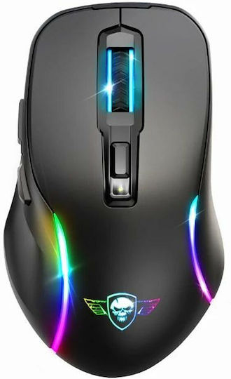 Spirit of Gamer Elite M50 Ασύρματο RGB Gaming Ποντίκι 8000 DPI Μαύρο