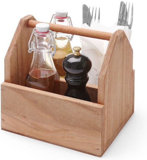 Hendi Tischspiel Holz Basis 19x16x19cm Beiges