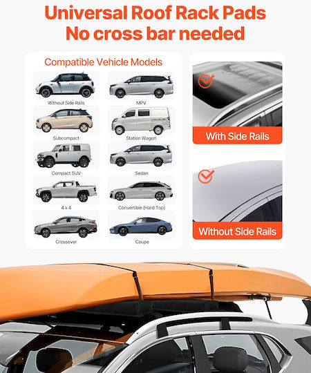 Vevor Kayak Transport Bases for Car Roof Rack