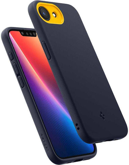 Spigen Nano Pop (MagFit) Silicone 0.3mm Navy Blue Back Cover (iPhone 17e / 16e)