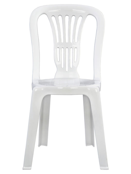 Scaun de exterior Plastic Vienei Alb 44x50x87cm
