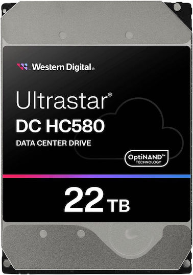 Western Digital Ultrastar DC HC580 22TB HDD Σκληρός Δίσκος 3.5" SATA III 7200rpm για NAS / Server / Καταγραφικό 0F62791