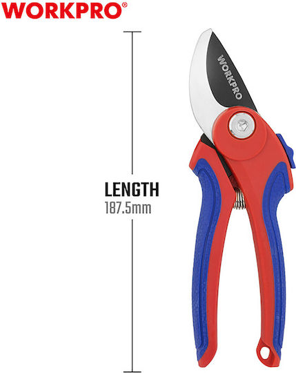 WorkPro Foarfecă de tăiere Lungime 18cm cu Diametru Maxim de Tăiere 10mm