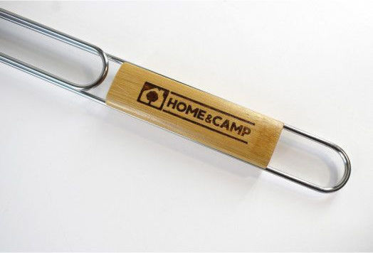 Home & Camp HCBG 4667 Διπλή Ανοξείδωτη Σχάρα Ψησίματος για Ψάρια 66x14εκ.