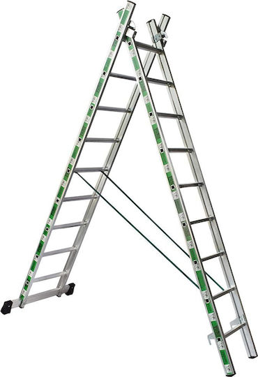 Pankoskal Scară Aluminiu cu 2x7 Trepte 330buc