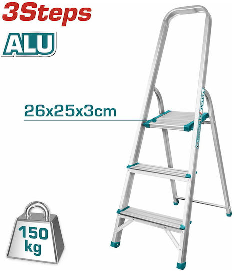 Total Scară Aluminiu cu 2+1 Trepte 260buc