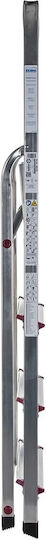 Krause Leiter Aluminium mit 3+1 Stufen