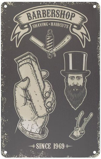 Activeshop Αξεσουάρ Κομμωτηρίου-Αισθητικής Plaque Barber B047