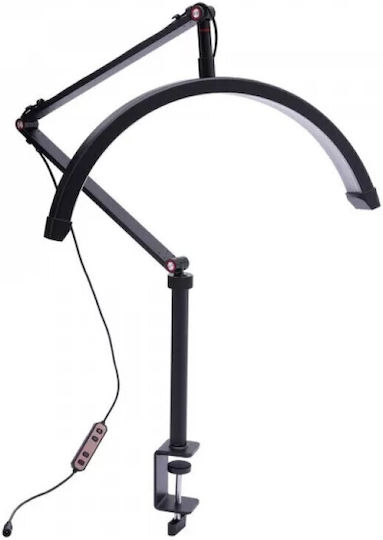 Aesthetic Center Lighting Half Moon Clamp Support Light Fixture