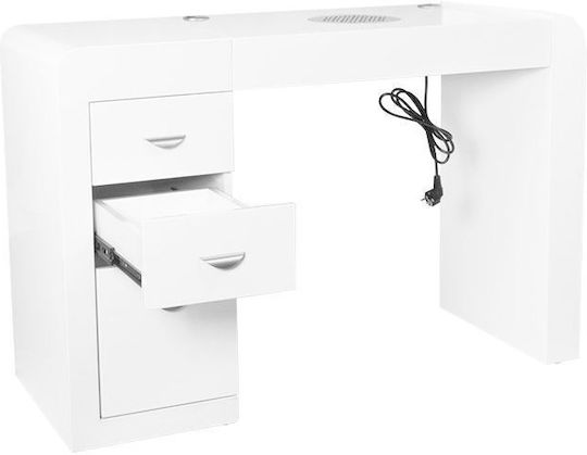 Manicure Table Nail Dust Collector 312 White Right