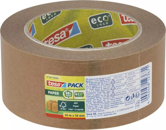 Tesa Хартиена лента Tesapack Eco 50мм x 50м