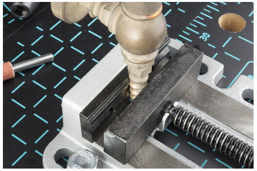 Wolfcraft Fixed Drill Press Vise Made of Steel with Maximum Opening 85mm