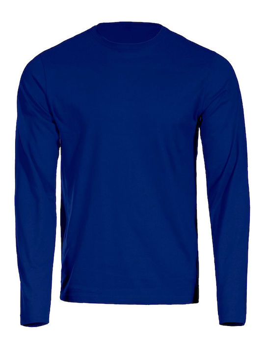 Stenso Kaos Royal Blue Μπλουζάκι Μακριά Μανίκια
