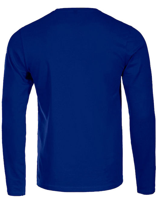 Stenso Kaos Royal Blue Μπλουζάκι Μακριά Μανίκια