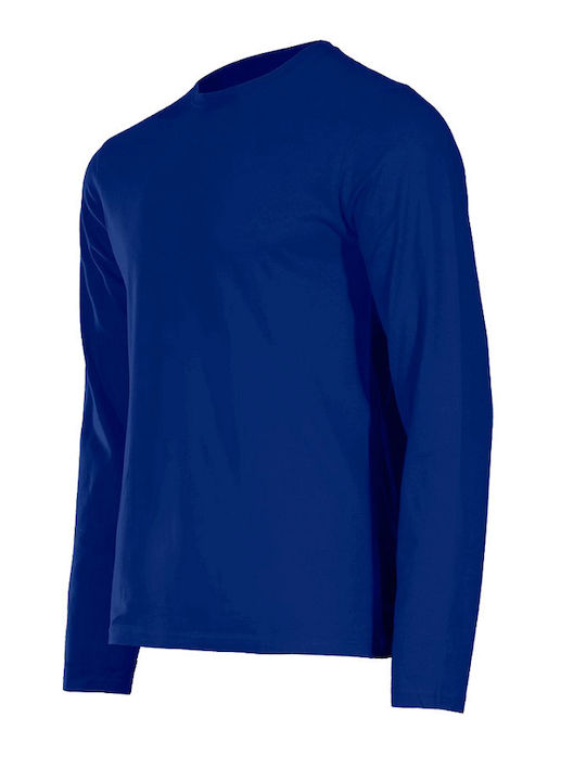 Stenso Kaos Royal Blue Μπλουζάκι Μακριά Μανίκια