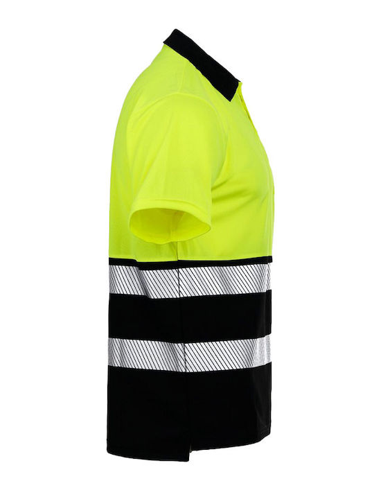 Stenso Arbeit T-Shirt Gelb mit Reflektierenden Streifen