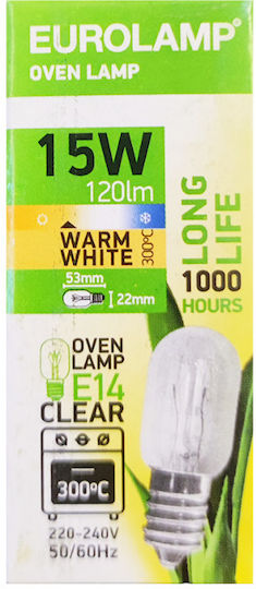 Eurolamp Oven Bulb 15W for Socket E14