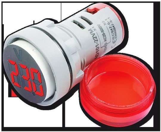 Amarad VM-20-500V Βολτόμετρο Ηλεκτρολογικού Πίνακα Μονοφασικό 12.3.38
