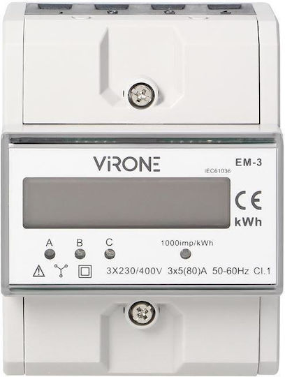 Orno Elektrische Messgeräte Digital Schiene Dreiphasig EM-3