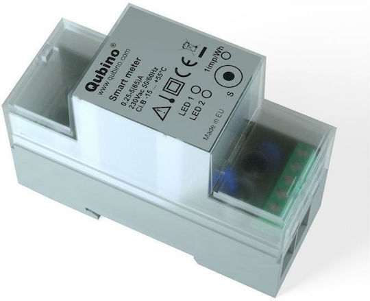 Qubino Analizator De Energie Panou Electric Analogic Șină Monofazat Z-Wave QUSM1PH