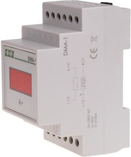 F&F Digital Strommessgerät Elektrische Messgeräte Schiene Monophase DMA-1
