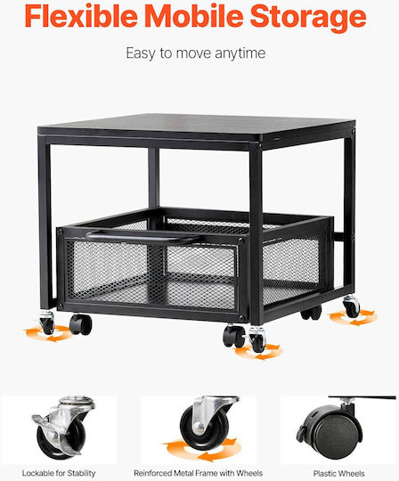 Vevor DTCKMNBXZJ1C30NWZV0 Basis Für Küche/Kühlschrank aus Metall mit Rädern und Schublade 1Stück