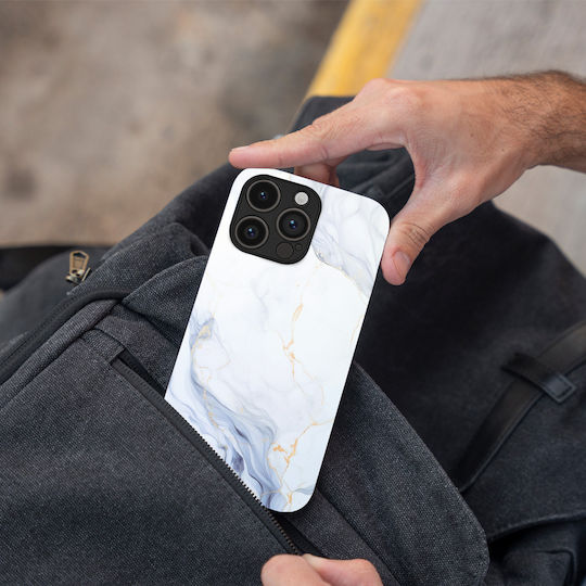Калъф Sonique Marble Series за Motorola Moto G85 5G Бял 02