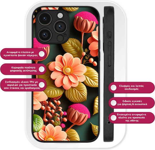 Θήκη Sonique 3d Flower Series Motorola Moto G85 5g Σομόν