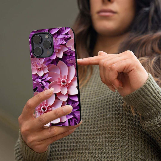 Sonique 3D Flower Series калъф за Motorola Moto G85 5G розов