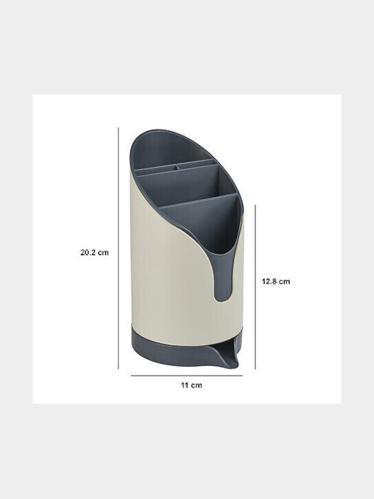 5Five Cutlery Drainer Plastic Beige 12.8x11x20.2cm