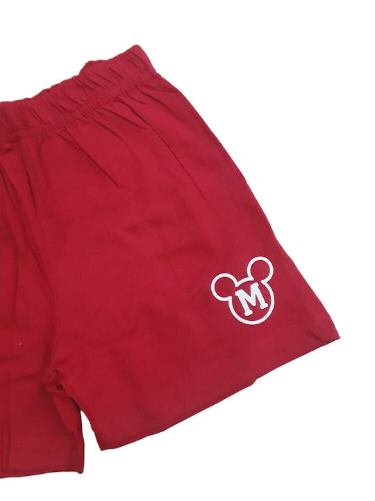 Παιδικό Σετ με Σορτς Καλοκαιρινό 2τμχ Red Mickey