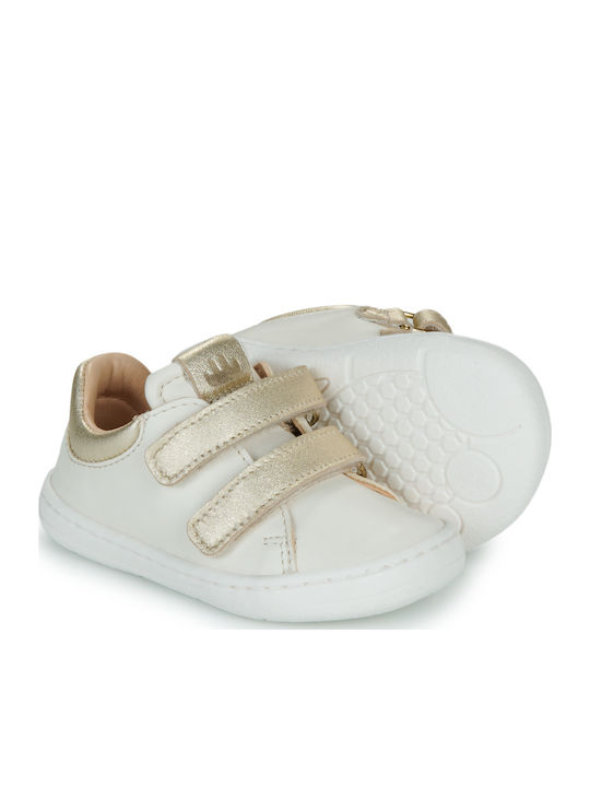 Easy Peasy Βρεφικά Sneakers Αγκαλιάς Λευκά My Duckie's Velcro